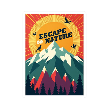 Nature Escape Decal for Outdoor Lovers and Nature Fans - Even Keel LLC