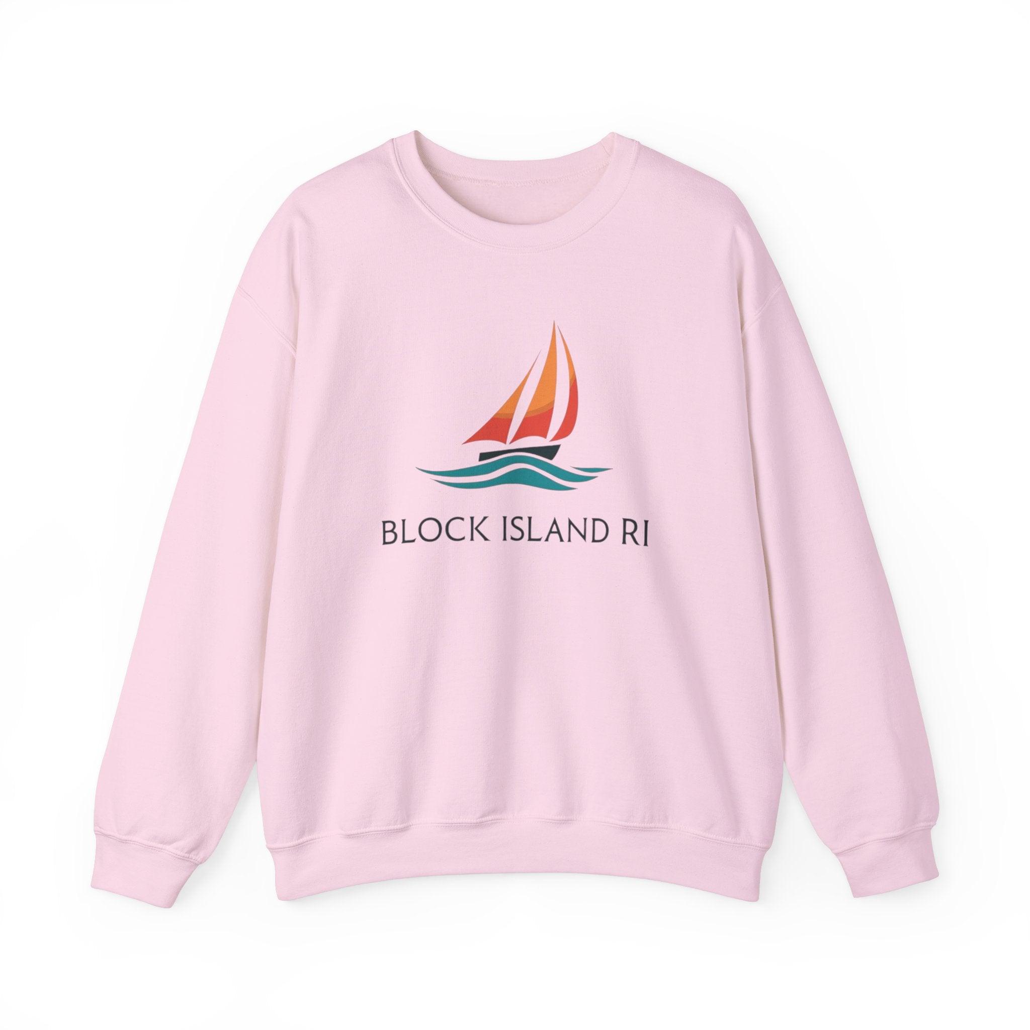 Unisex Crewneck Sweatshirt Block Island Sailboat Design - Even Keel LLC