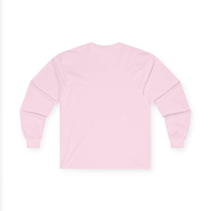 Unisex Long Sleeve Tee - White Powder Skiing Shirt - Even Keel LLC