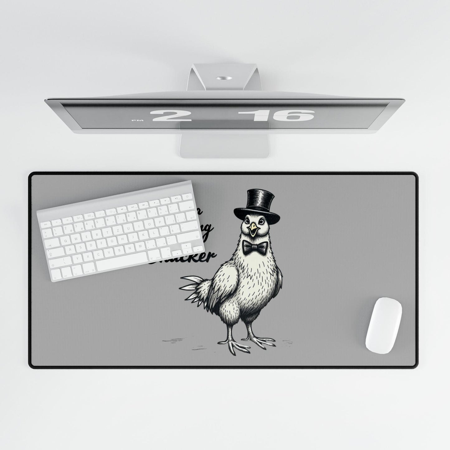 Charming Little Chicken Desk Mat for Organized Workspaces - Even Keel LLC