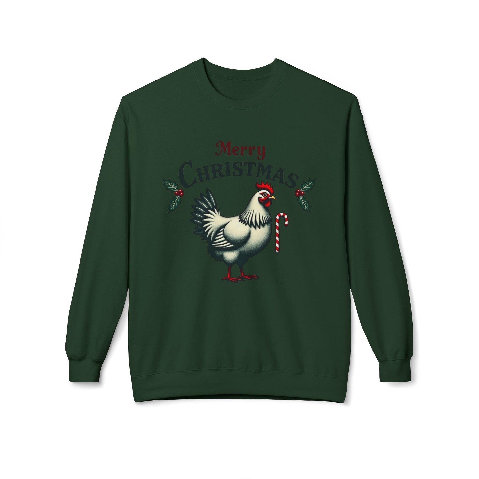 Mistoe Chicken Fleece Crewneck Sweatshirt for Cozy Comfort - Even Keel LLC