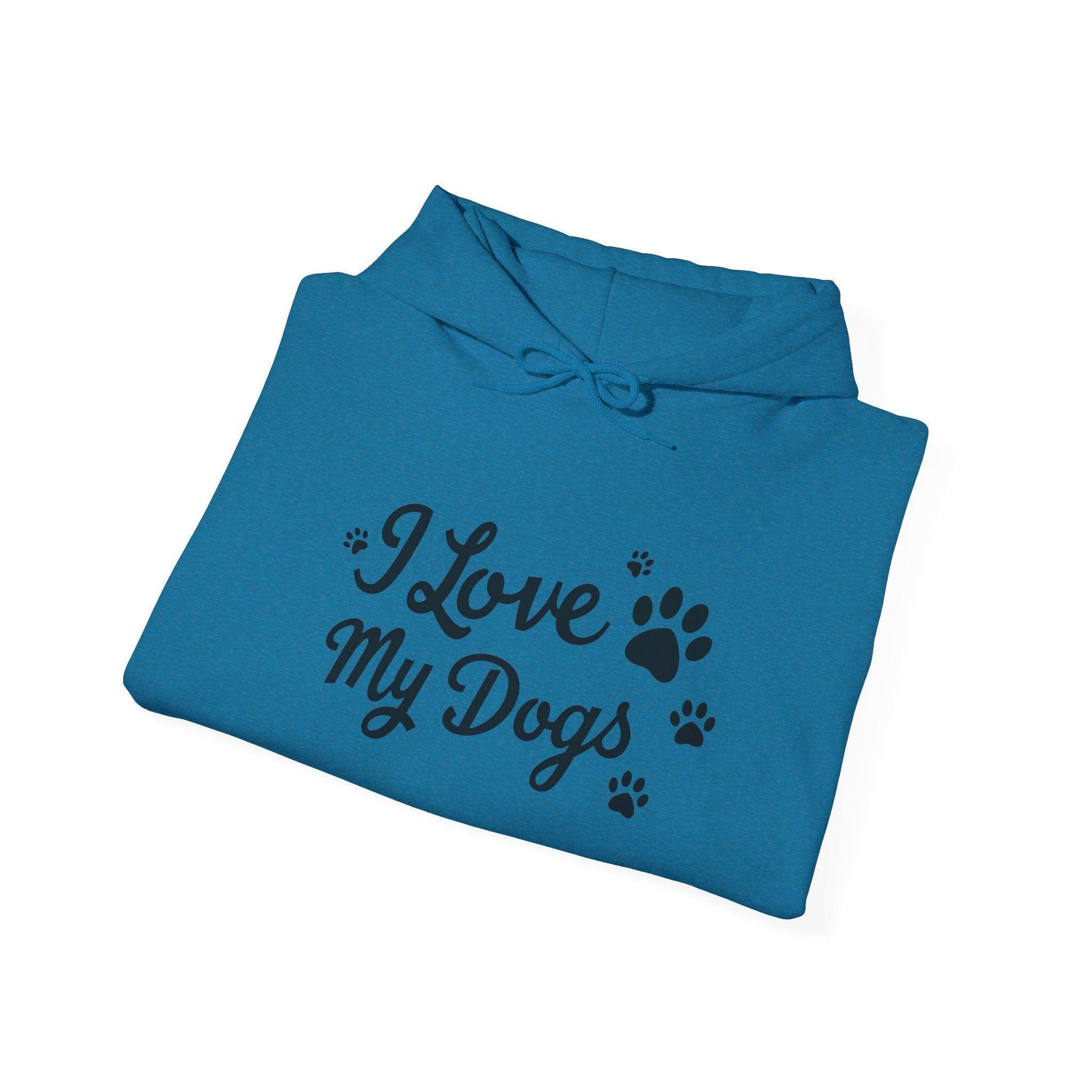 Dog Lover Hoodie - I Love My Dogs Design for Pet Lovers - Even Keel LLC