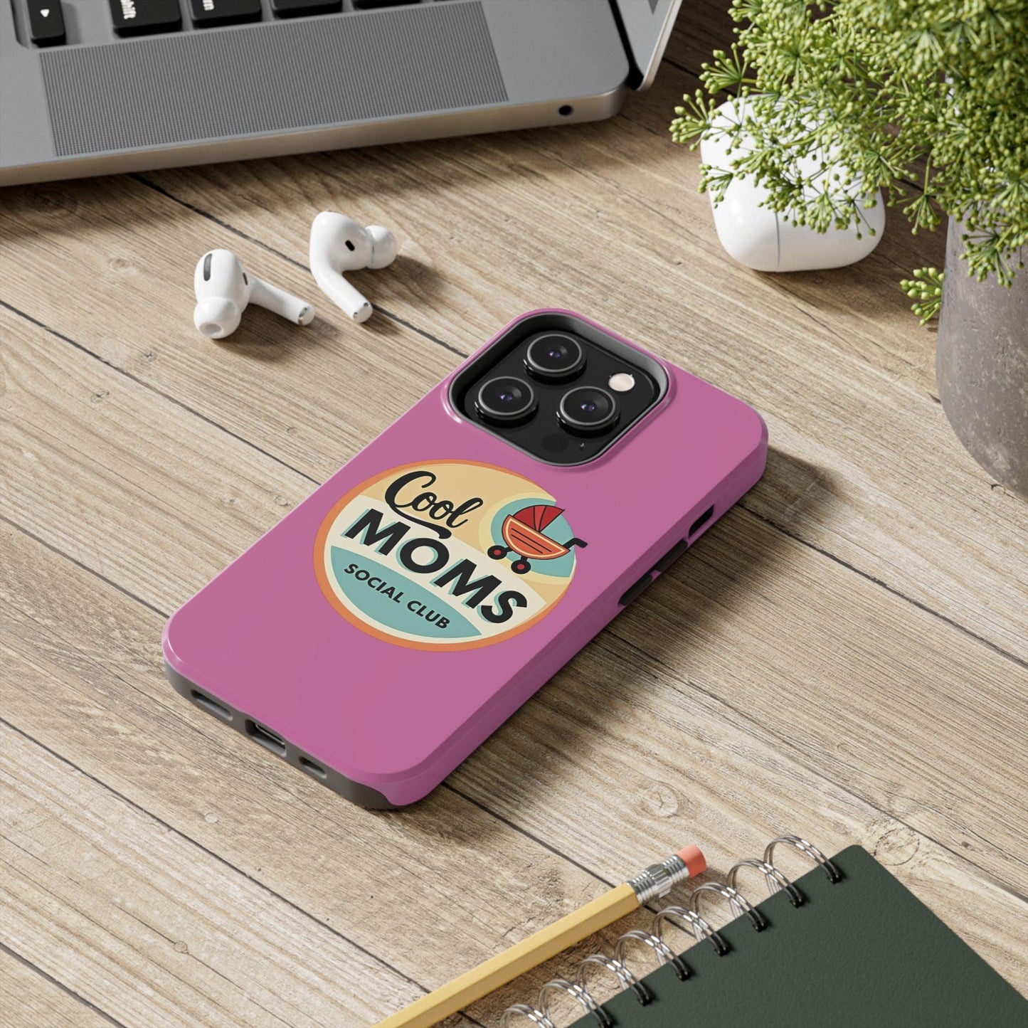 Retro Cool Moms Social Club Tough Phone Cases for Phones - Even Keel LLC