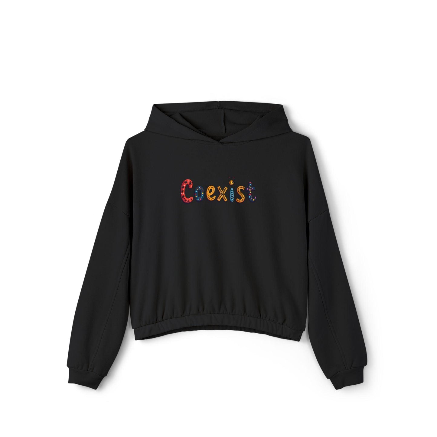 Coexist Women's Cinched Bottom Hoodie for Cozy Comfort - Even Keel LLC