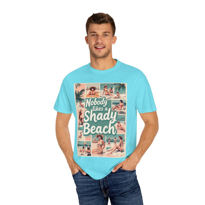 Retro Beach T-Shirt - Nobody Likes a Shady Beach Tee - Even Keel LLC