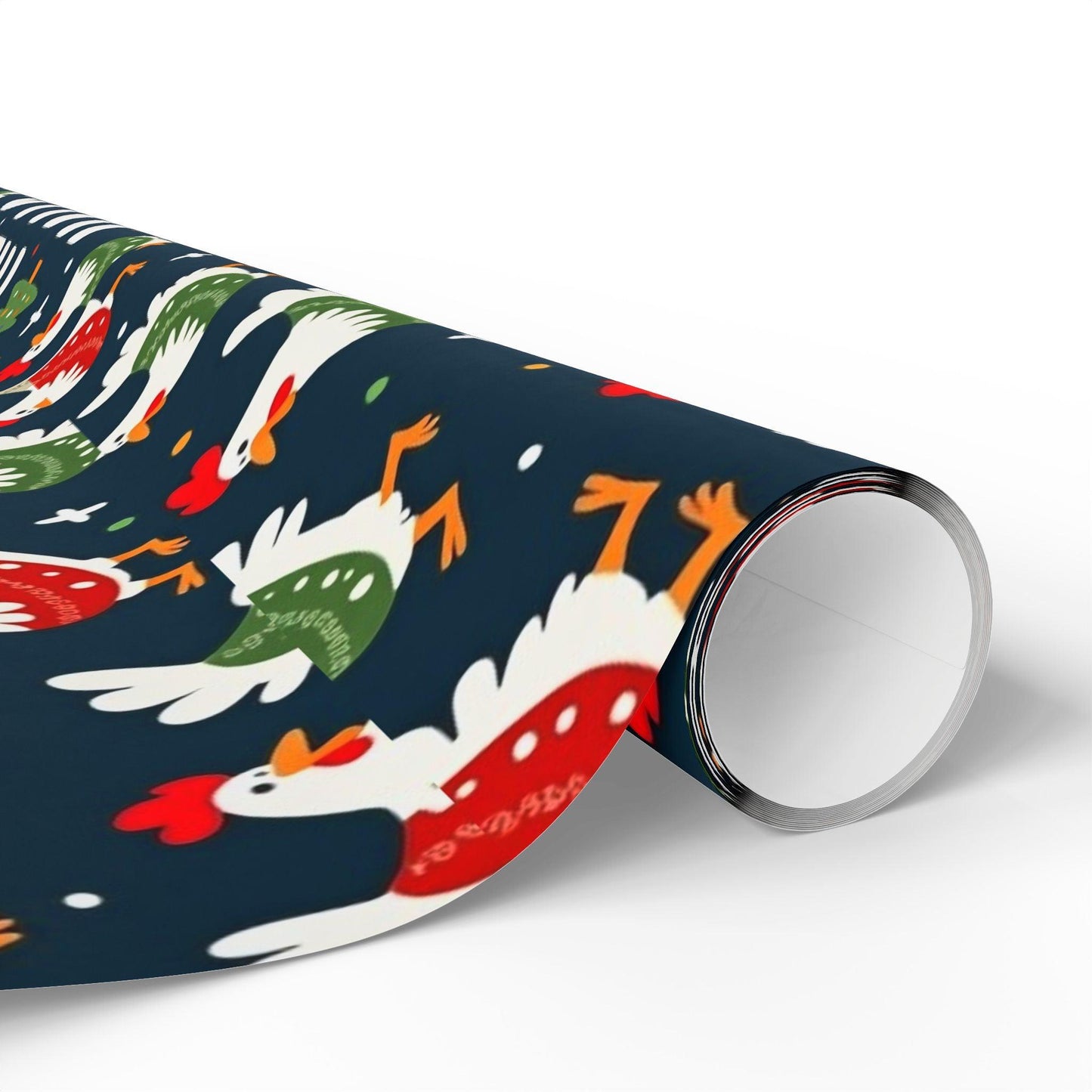 Peck the Halls Christmas Wrapping Papers Fun Gift Wrap - Even Keel LLC