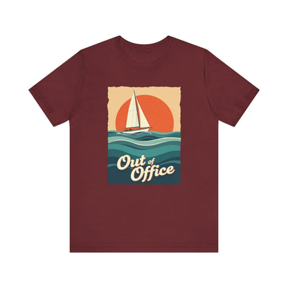 Sailing Tee - Out of Office Design for Summer Fun - Even Keel LLC