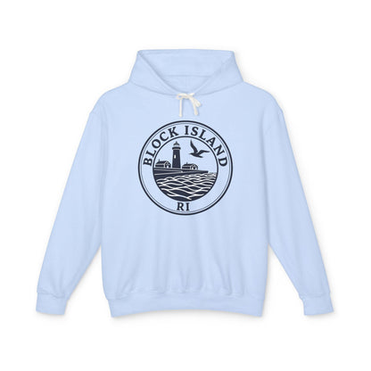 Block Island, RI Lighthouse Hooded Sweatshirt for Comfort - Even Keel LLC