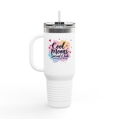 40oz Insulated Travel Mug - Cool Moms Social Club Design - Even Keel LLC