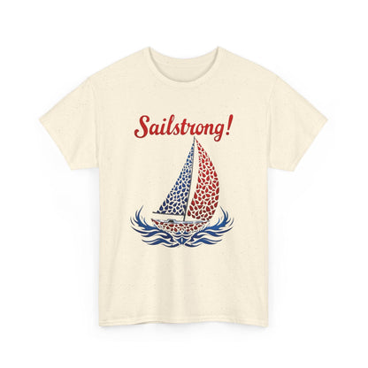 Sailstrong - Unisex Patriotic Sailing Tee for Comfort - Even Keel LLC