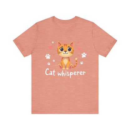 Cat Whisperer Unisex Jersey Short Sleeve Tee Cat Lover T-Shirt