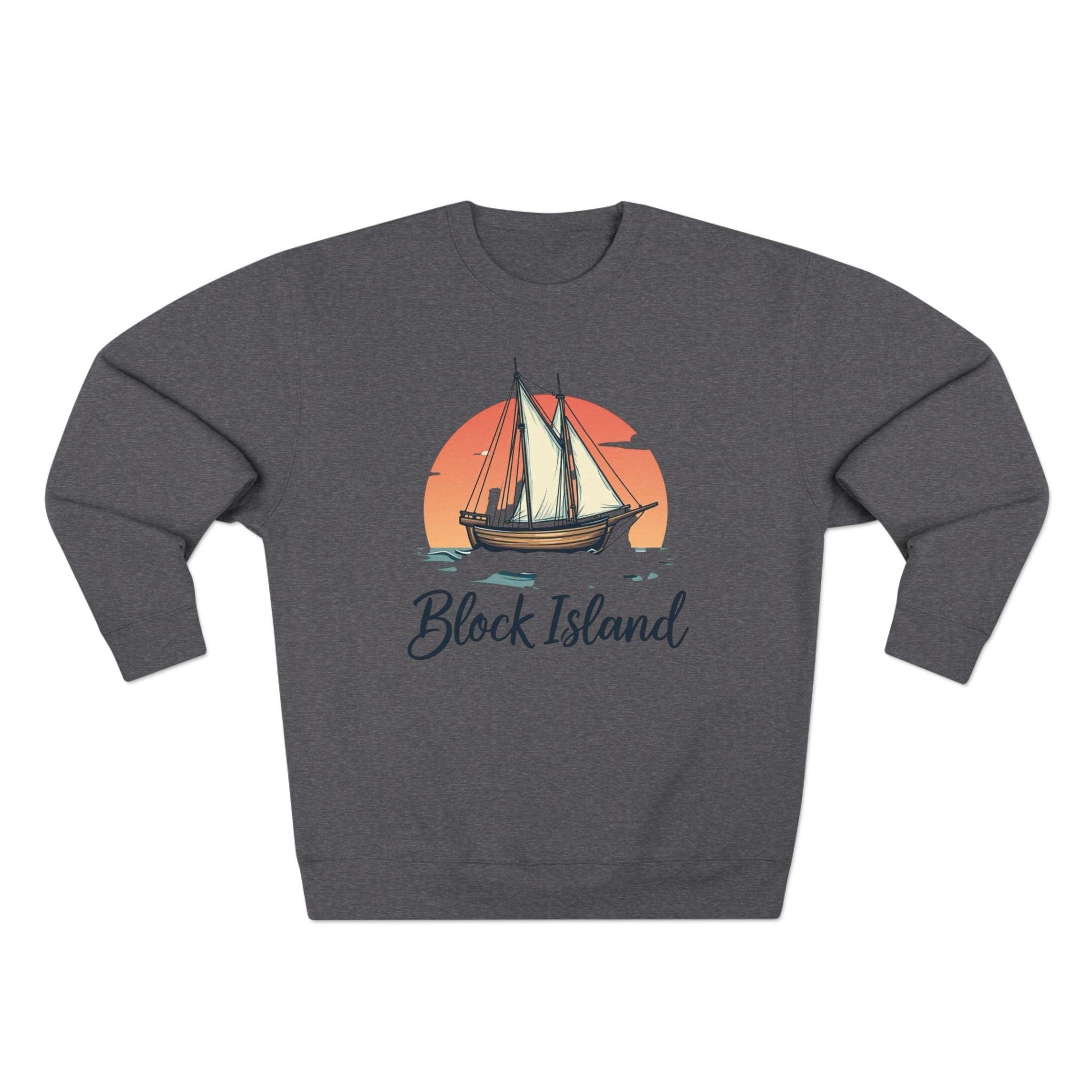 Block Island Pirate Ship Unisex Sweatshirt for Nautical Style - Even Keel LLC