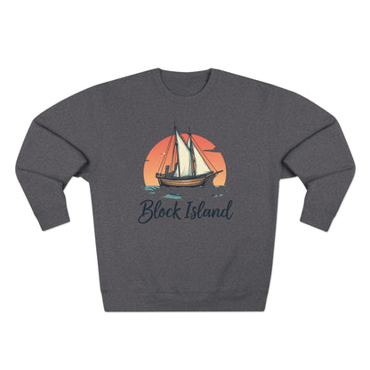 Block Island Pirate Ship Unisex Sweatshirt for Nautical Style - Even Keel LLC