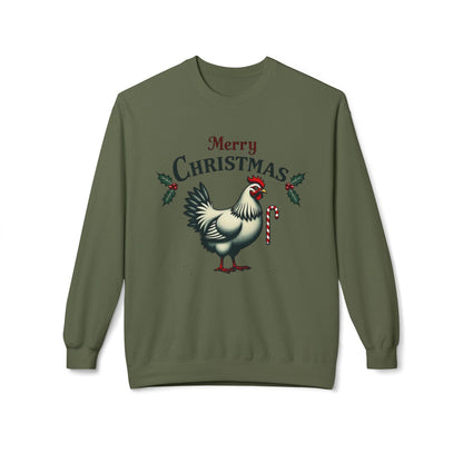 Mistoe Chicken Fleece Crewneck Sweatshirt for Cozy Comfort - Even Keel LLC