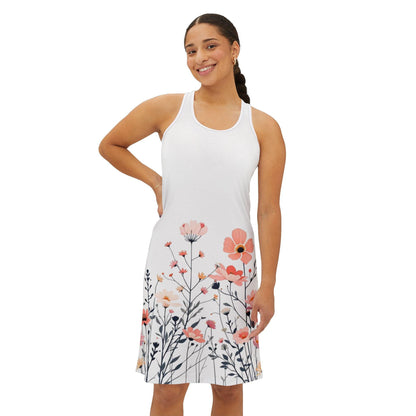 Floral Women's Racerback Dress - Perfect for Spring Style - Even Keel LLC