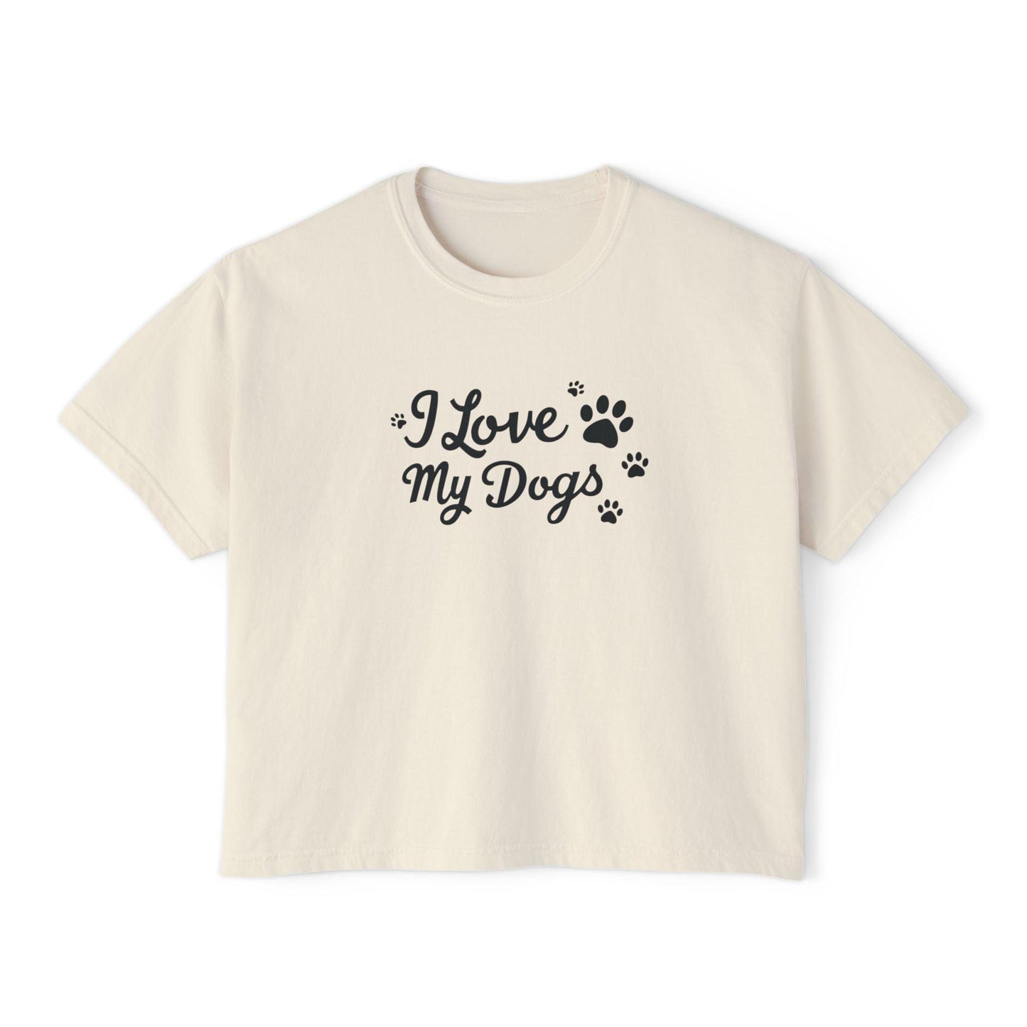 Dog Lover Women's Boxy Tee for Casual Everyday Wear - Even Keel LLC