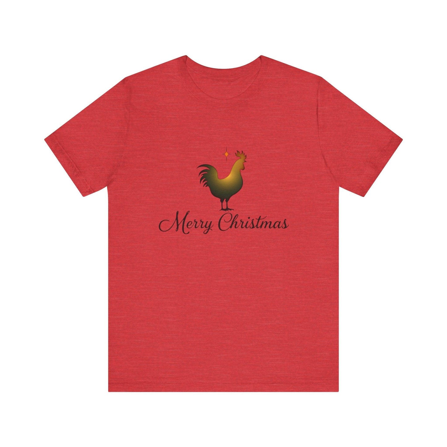 Christmas Chicken Short Sleeve Tee for Festive Fun Fashion - Even Keel LLC