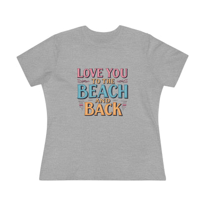 Women's Beach Lovers Cotton Tee - Love You to the Beach - Even Keel LLC