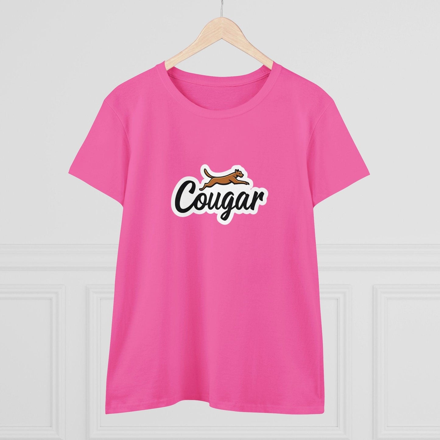 You're A Cougar Women's Midweight Cotton Tee Shirt - Even Keel LLC