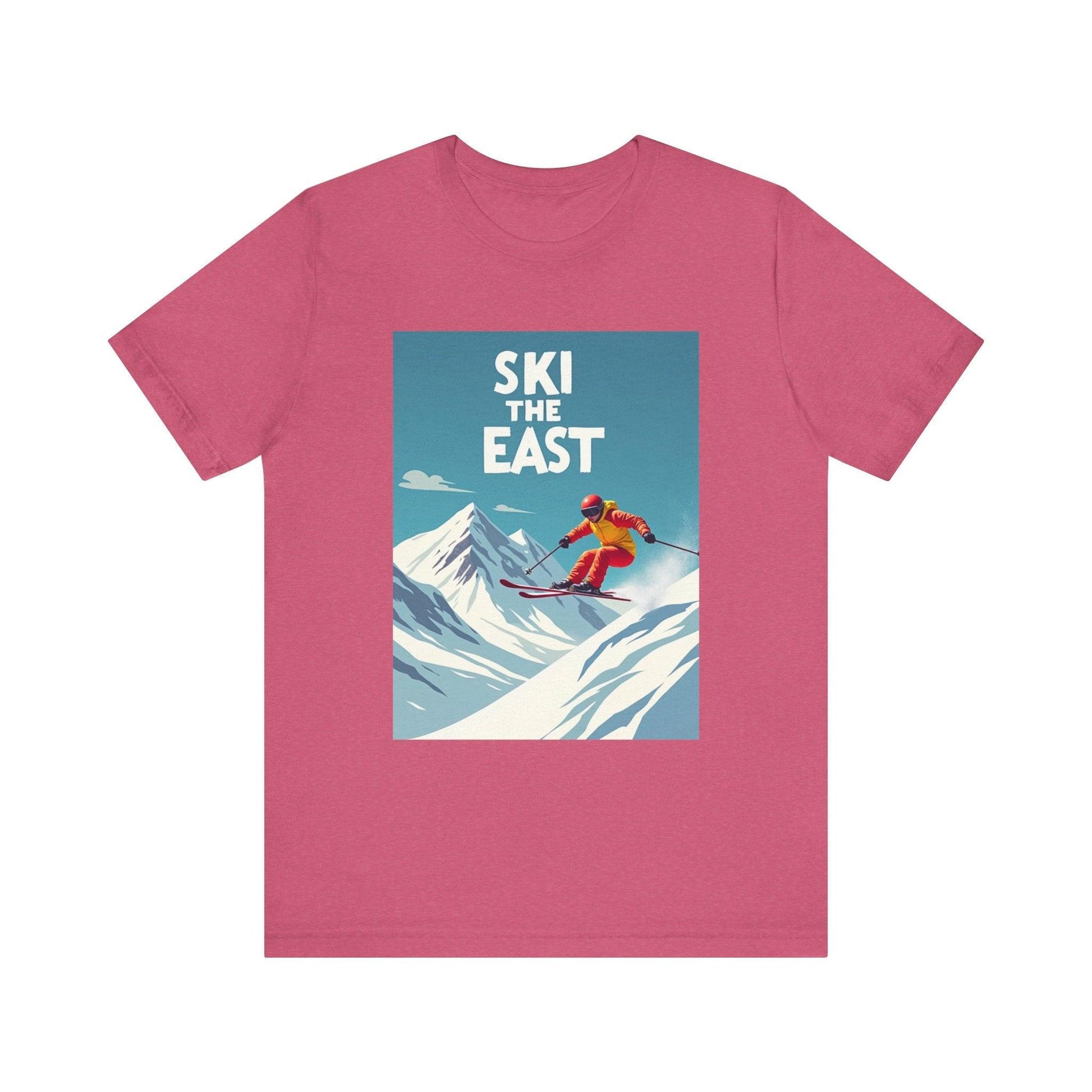 Ski The East Skiing T-Shirt for Outdoor Adventure Wear - Even Keel LLC