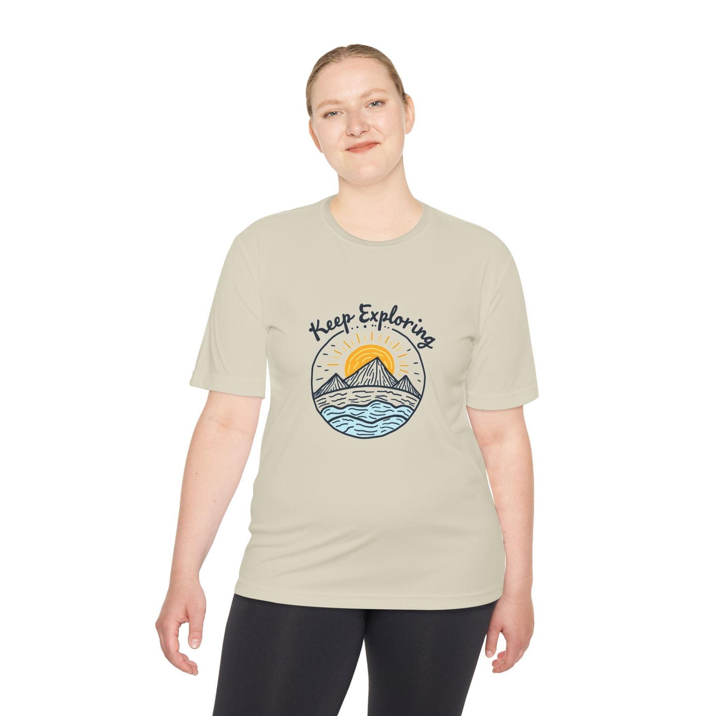 Quick Dry Unisex Tee - Keep Exploring Moisture Wicking - Even Keel LLC