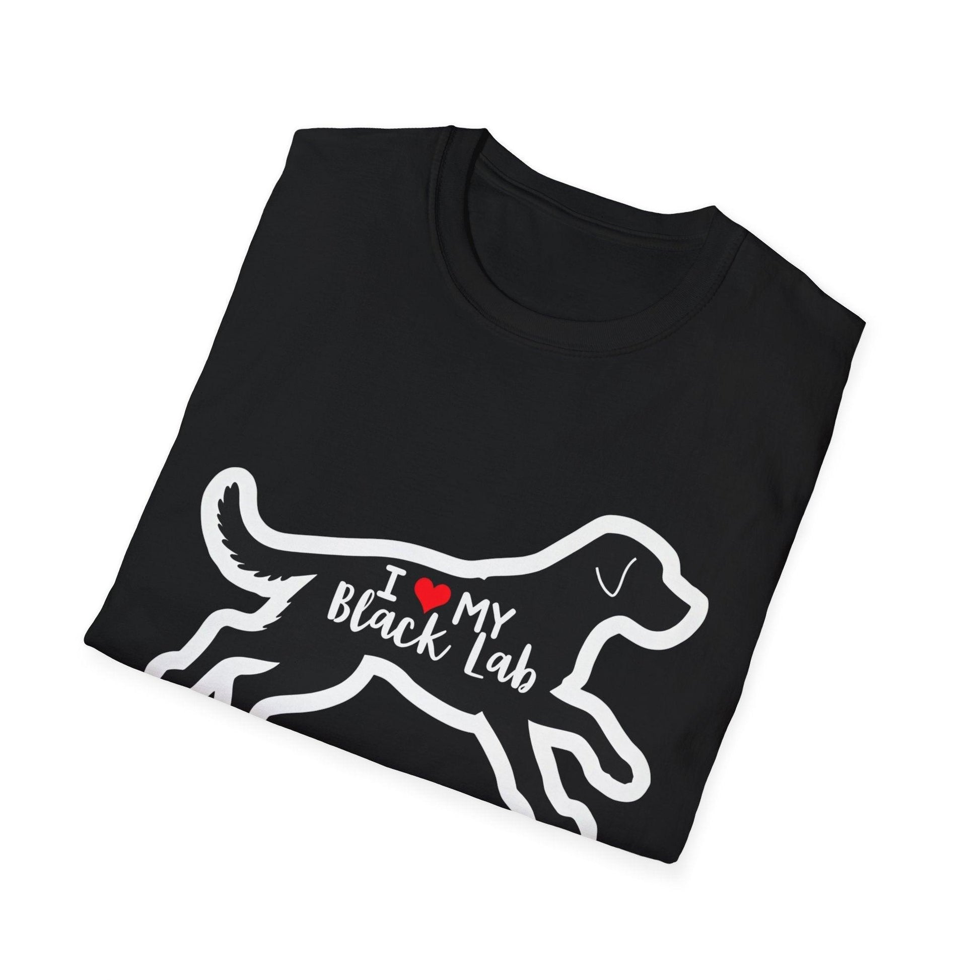 Black Lab Unisex T-Shirt for Dog Lovers and Casual Wear - Even Keel LLC