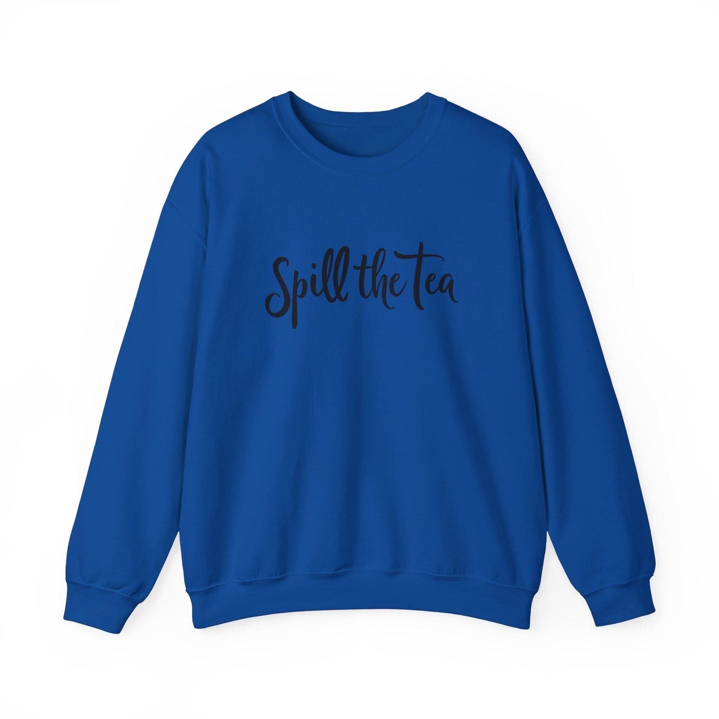 Oversized Spill The Tea Statement Sweatshirt Cozy Fleece - Even Keel LLC