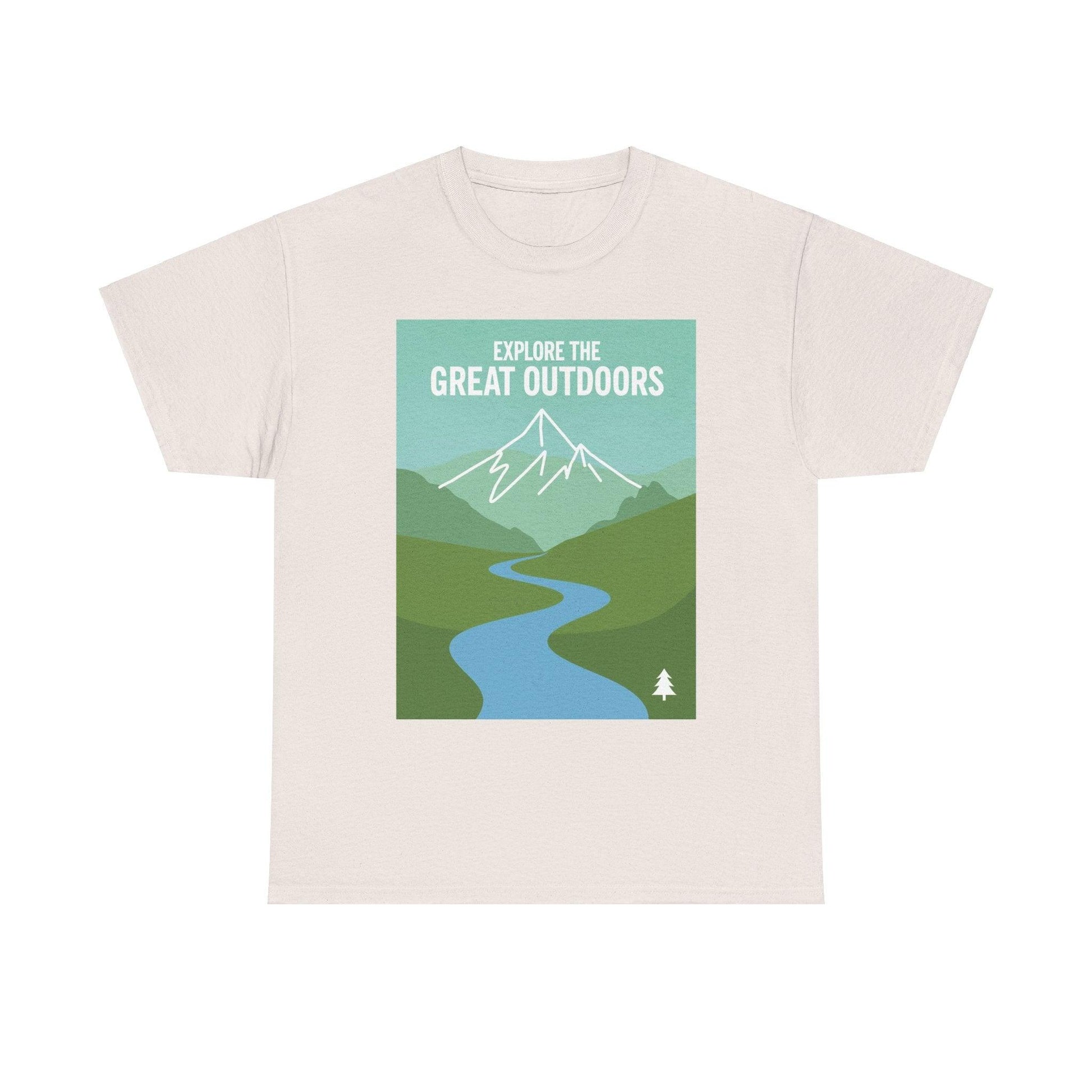 Nature Explorer Tee Shirt - River Mountain Earthy Design - Even Keel LLC