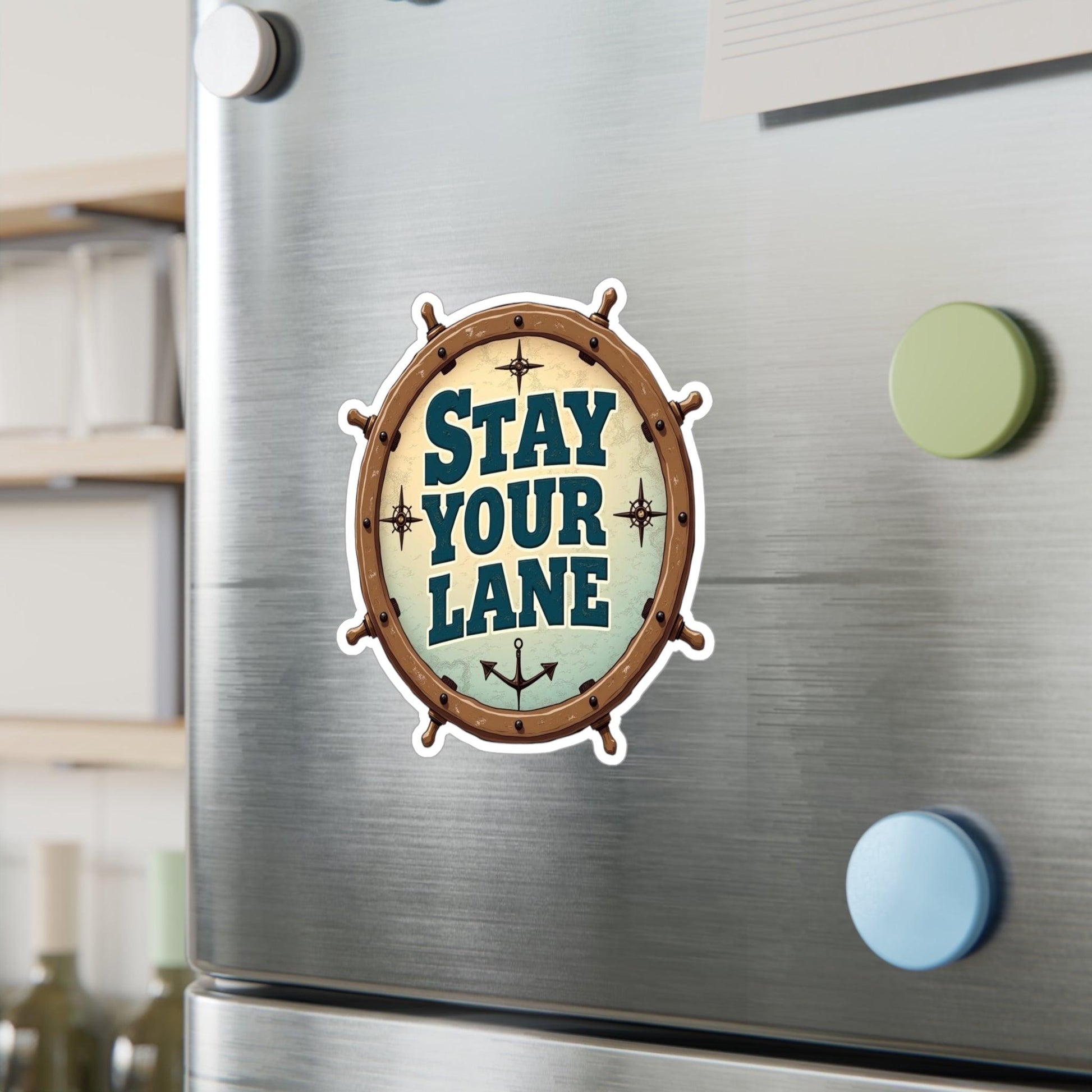 Stay Your Lane Decal - High Quality Vinyl Sticker - Even Keel LLC