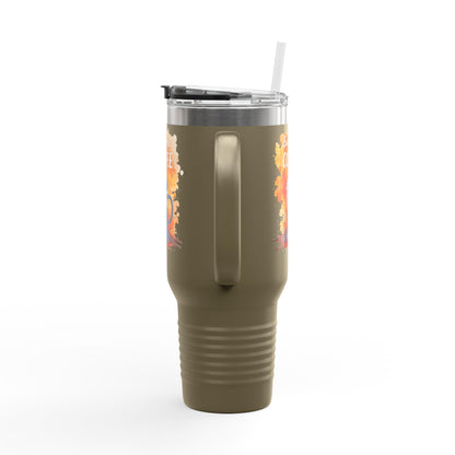 Travel Mug - But First Coffee 40oz Tumbler With Straw - Even Keel LLC