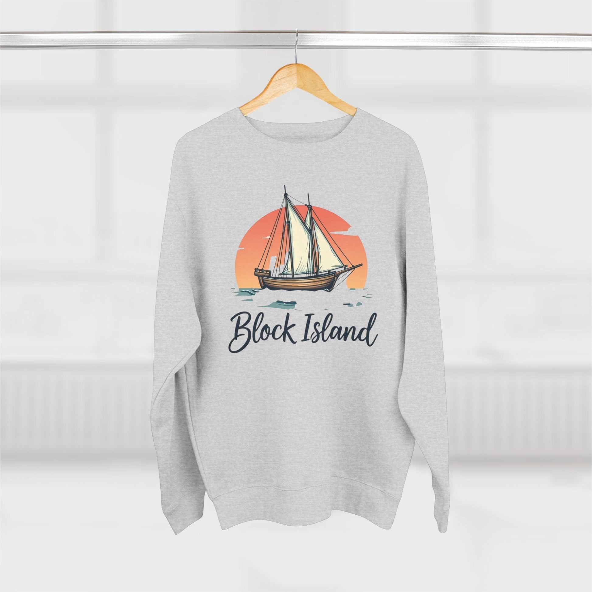 Block Island Pirate Ship Unisex Sweatshirt for Nautical Style - Even Keel LLC