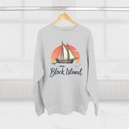 Block Island Pirate Ship Unisex Sweatshirt for Nautical Style - Even Keel LLC