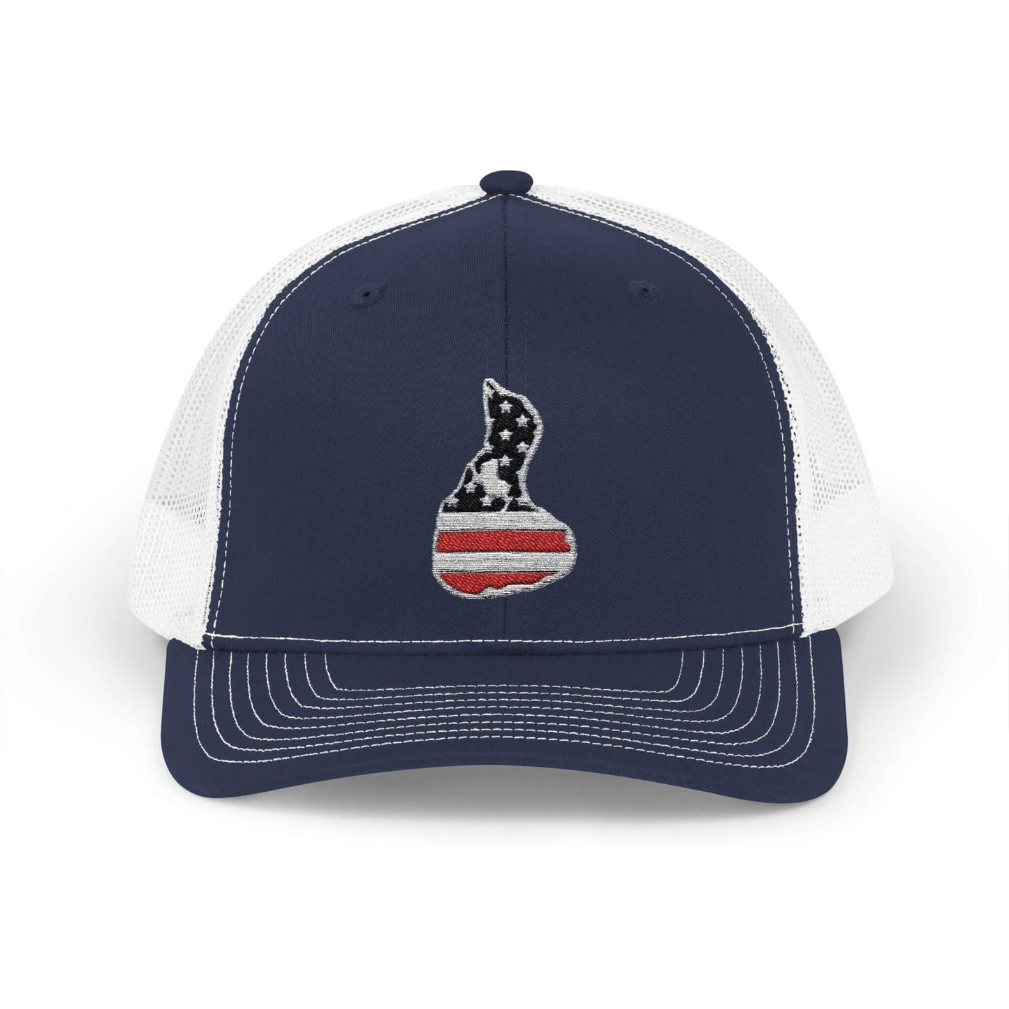 Trucker Cap - Block Island RWB Embroidered Hat for Style - Even Keel LLC