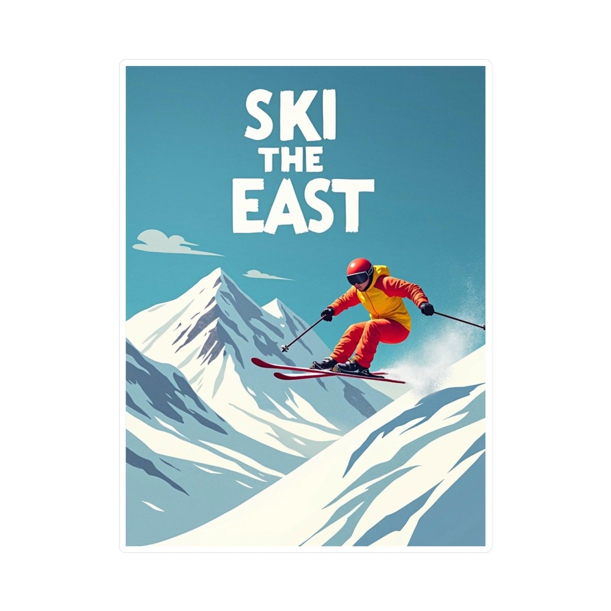 Ski The East Decal - High Quality Vinyl Sticker - Even Keel LLC