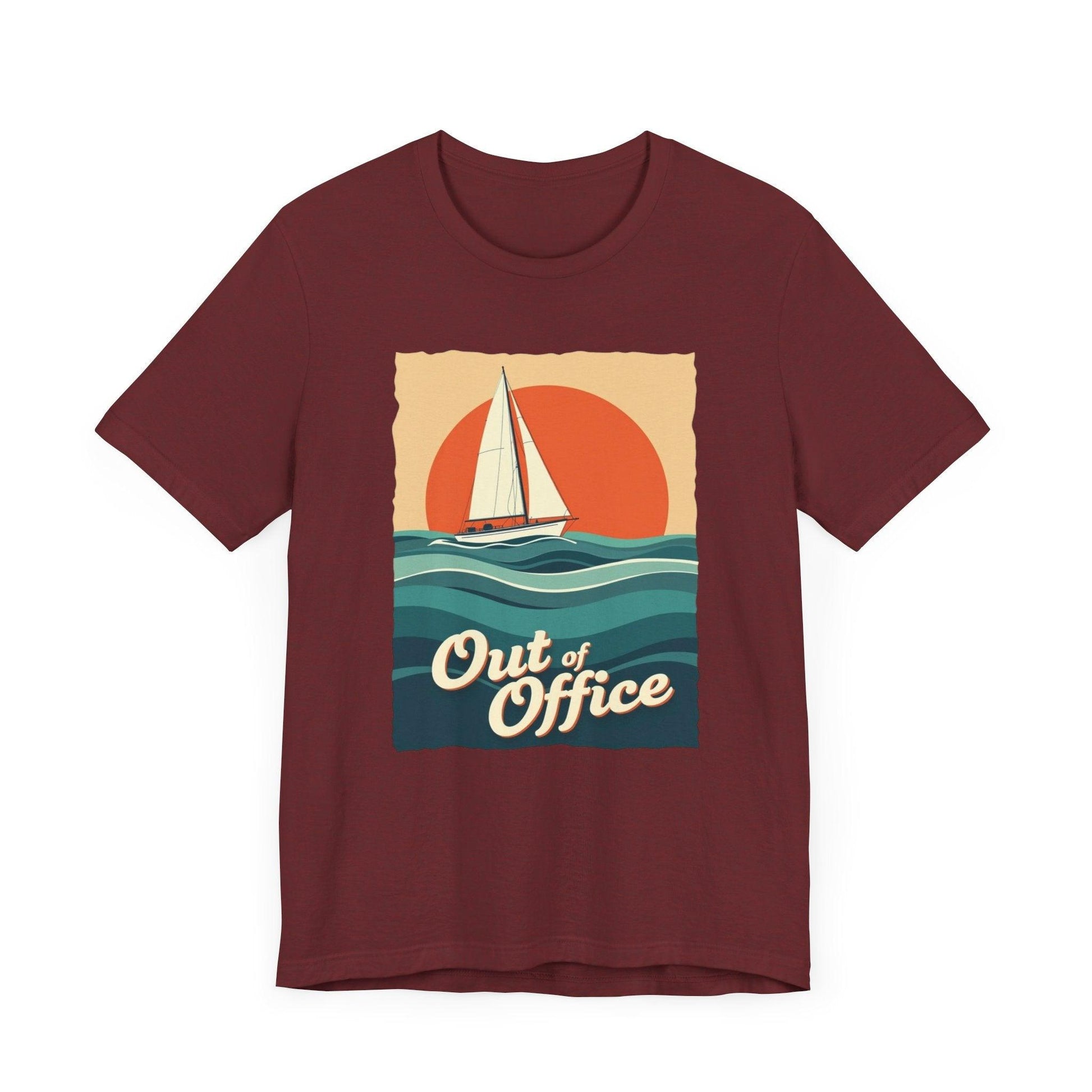 Sailing Tee - Out of Office Design for Summer Fun - Even Keel LLC