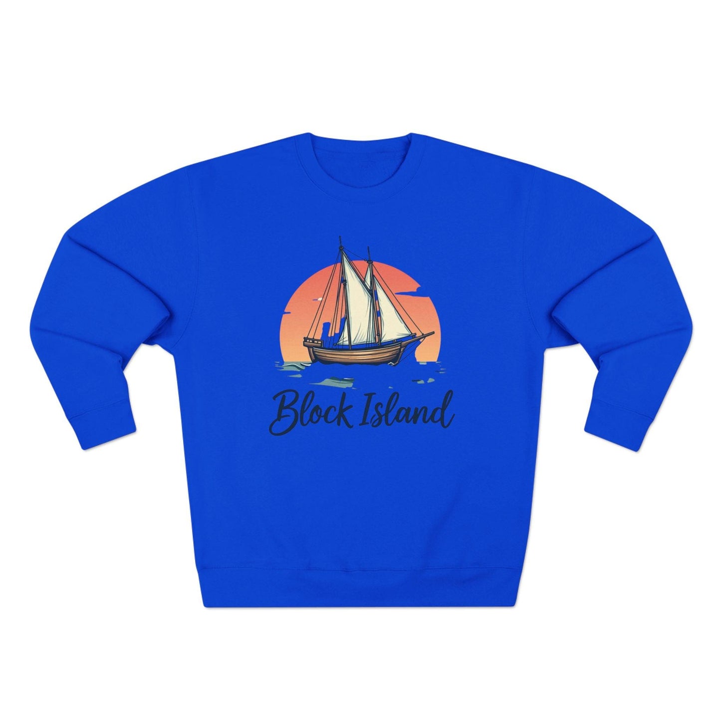 Block Island Pirate Ship Unisex Sweatshirt for Nautical Style - Even Keel LLC