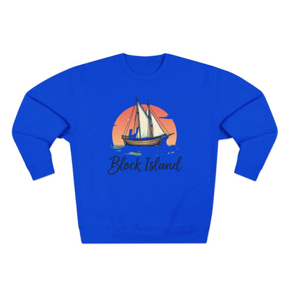 Block Island Pirate Ship Unisex Sweatshirt for Nautical Style - Even Keel LLC