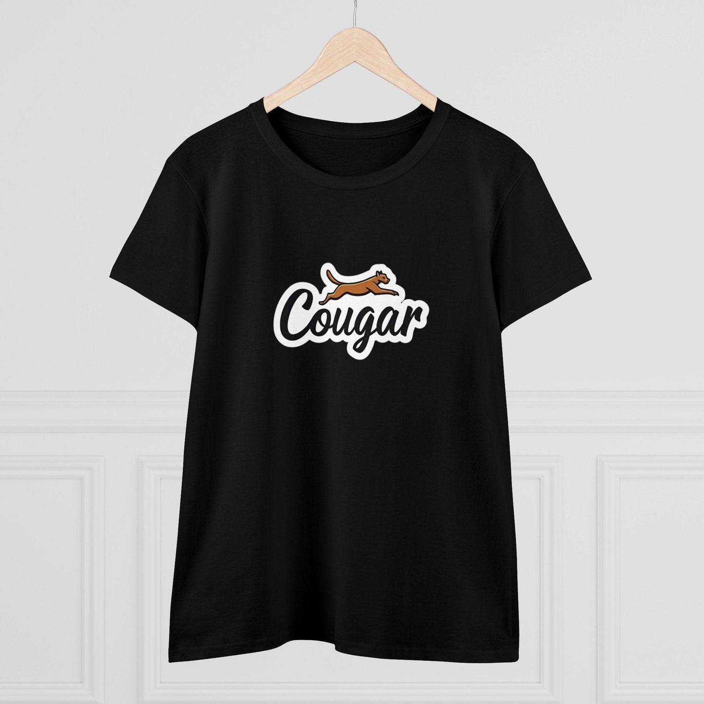 You're A Cougar Women's Midweight Cotton Tee Shirt - Even Keel LLC