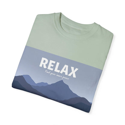 Relax - Find Your Inner Peace Dyed T-shirt for Comfort - Even Keel LLC