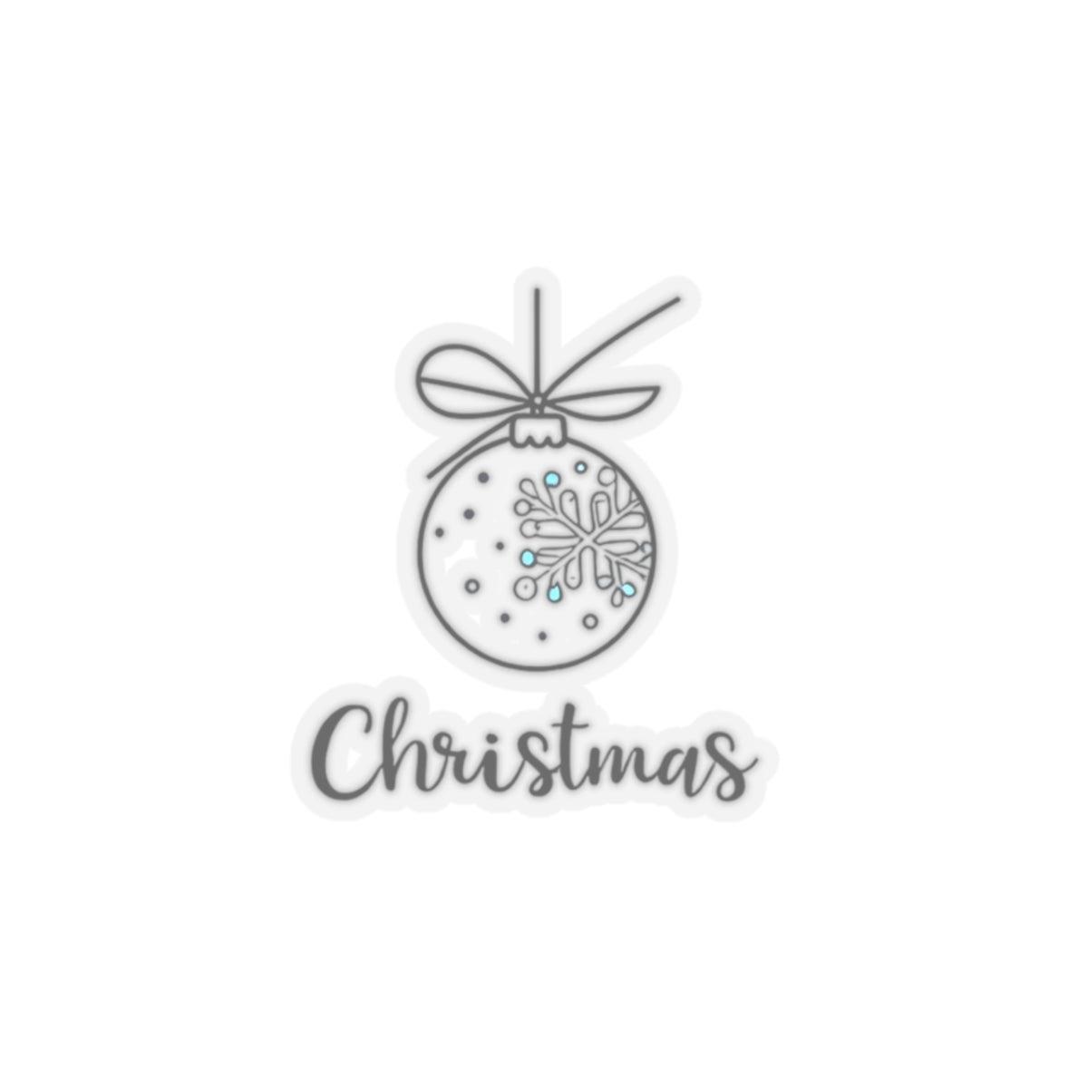 Basic Christmas Sticker - Durable Vinyl Kiss-Cut Design - Even Keel LLC