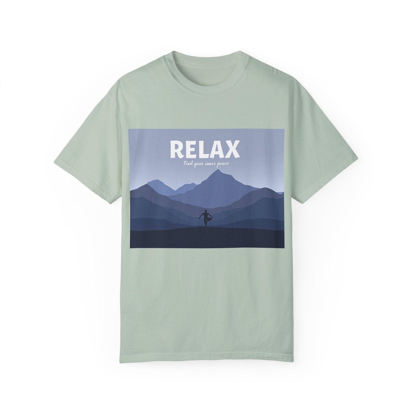 Relax - Find Your Inner Peace Dyed T-shirt for Comfort - Even Keel LLC