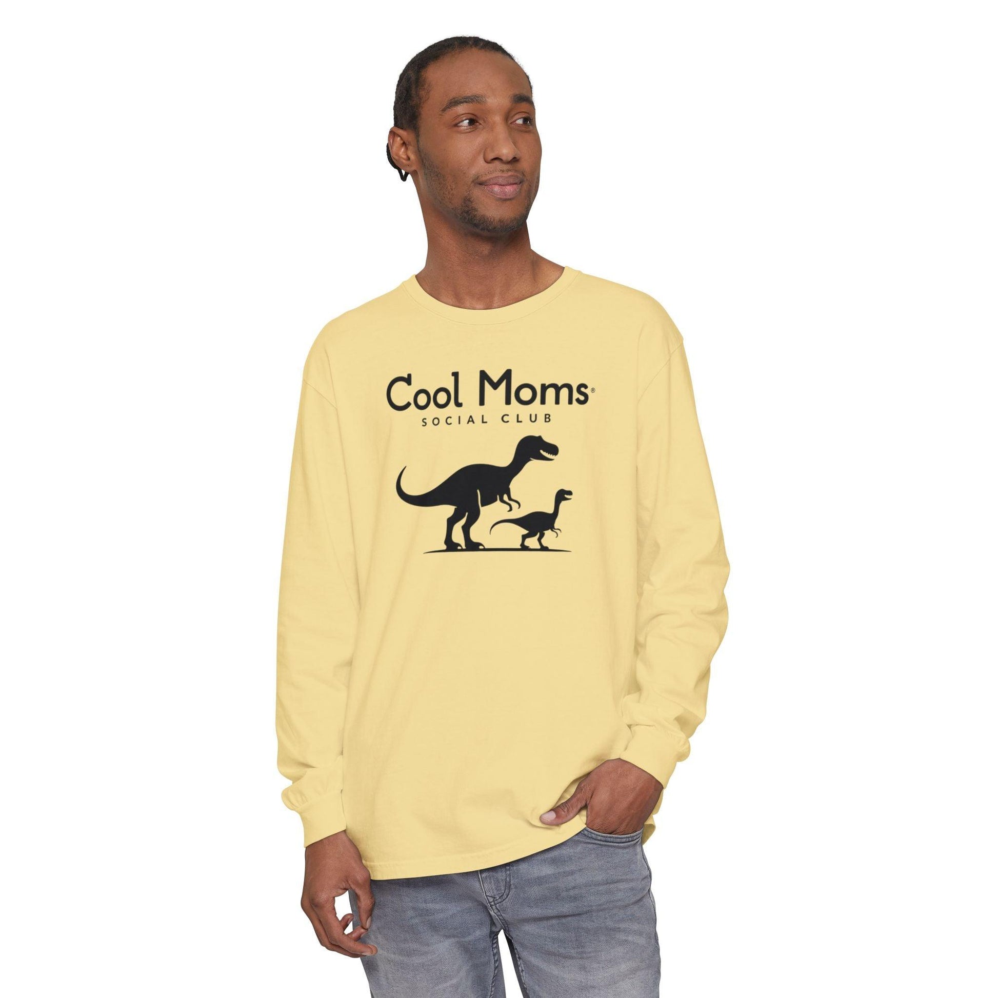 Dinosaur Long Sleeve T-Shirt for Cool Moms Social Club - Even Keel LLC