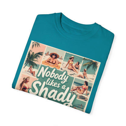 Retro Beach T-Shirt - Nobody Likes a Shady Beach Tee - Even Keel LLC