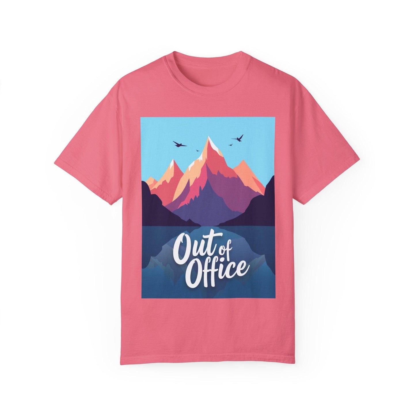 Hiking Or Skiing Mountains Out Of Office Unisex T-shirt - Even Keel LLC