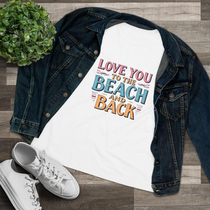 Women's Beach Lovers Cotton Tee - Love You to the Beach - Even Keel LLC