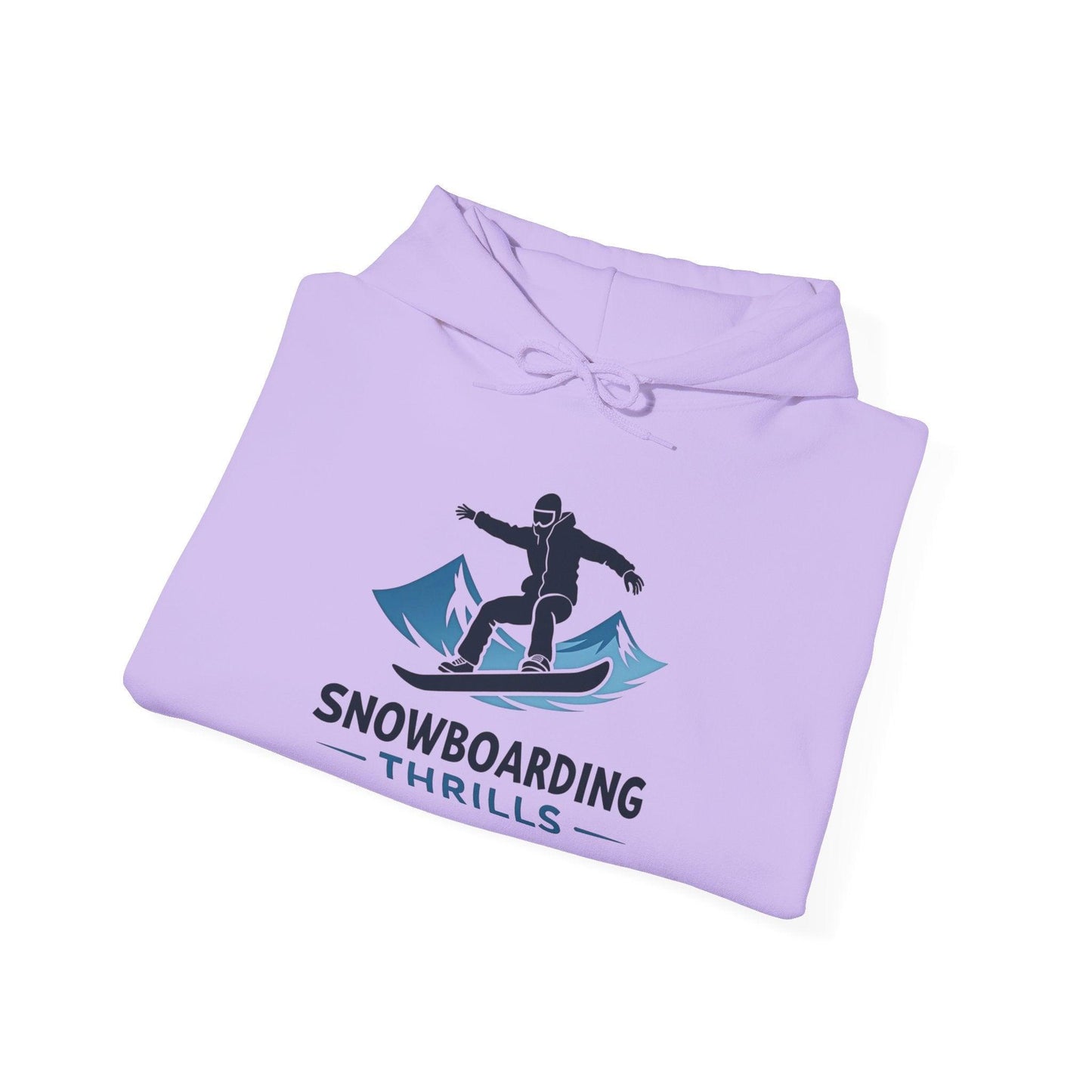 Snowboarding Thrills Hoodie for Winter Sports Lovers - Even Keel LLC