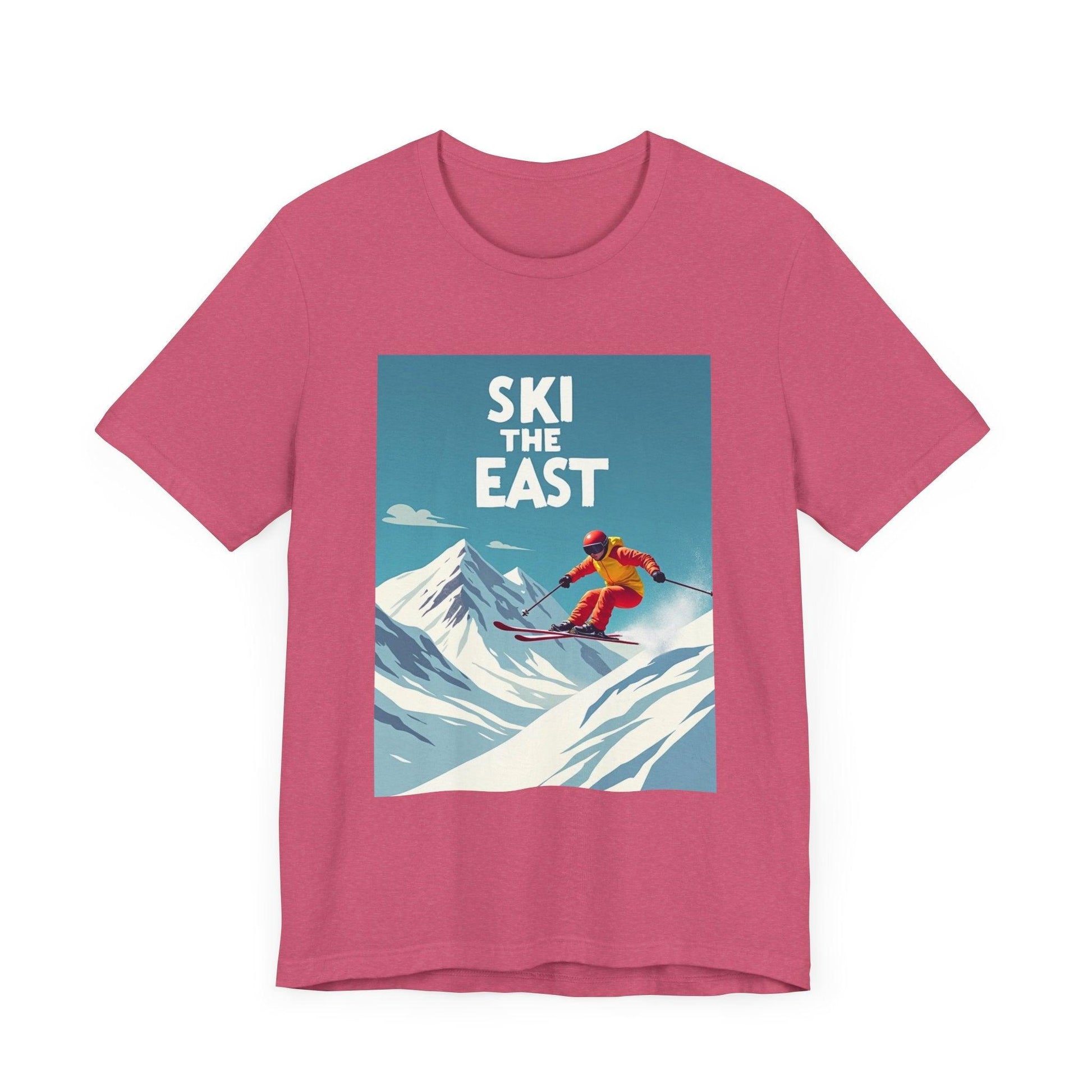 Ski The East Skiing T-Shirt for Outdoor Adventure Wear - Even Keel LLC