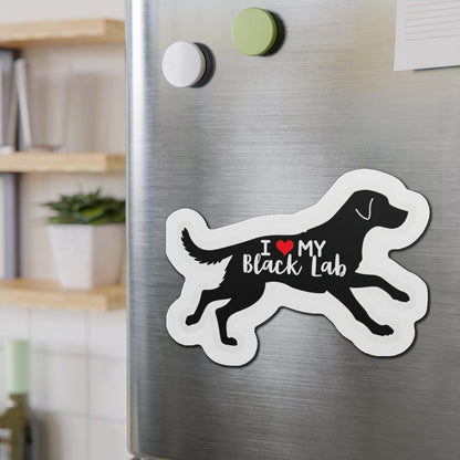 Black Lab Die-Cut Magnet for Dog Lovers and Gifts Delight - Even Keel LLC