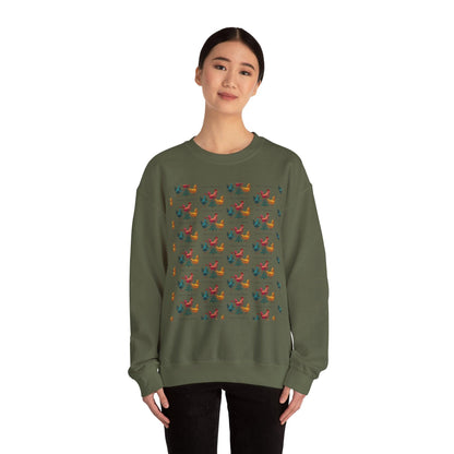 Ugly Christmas Chicken Crewneck Sweatshirt for Comfort - Even Keel LLC