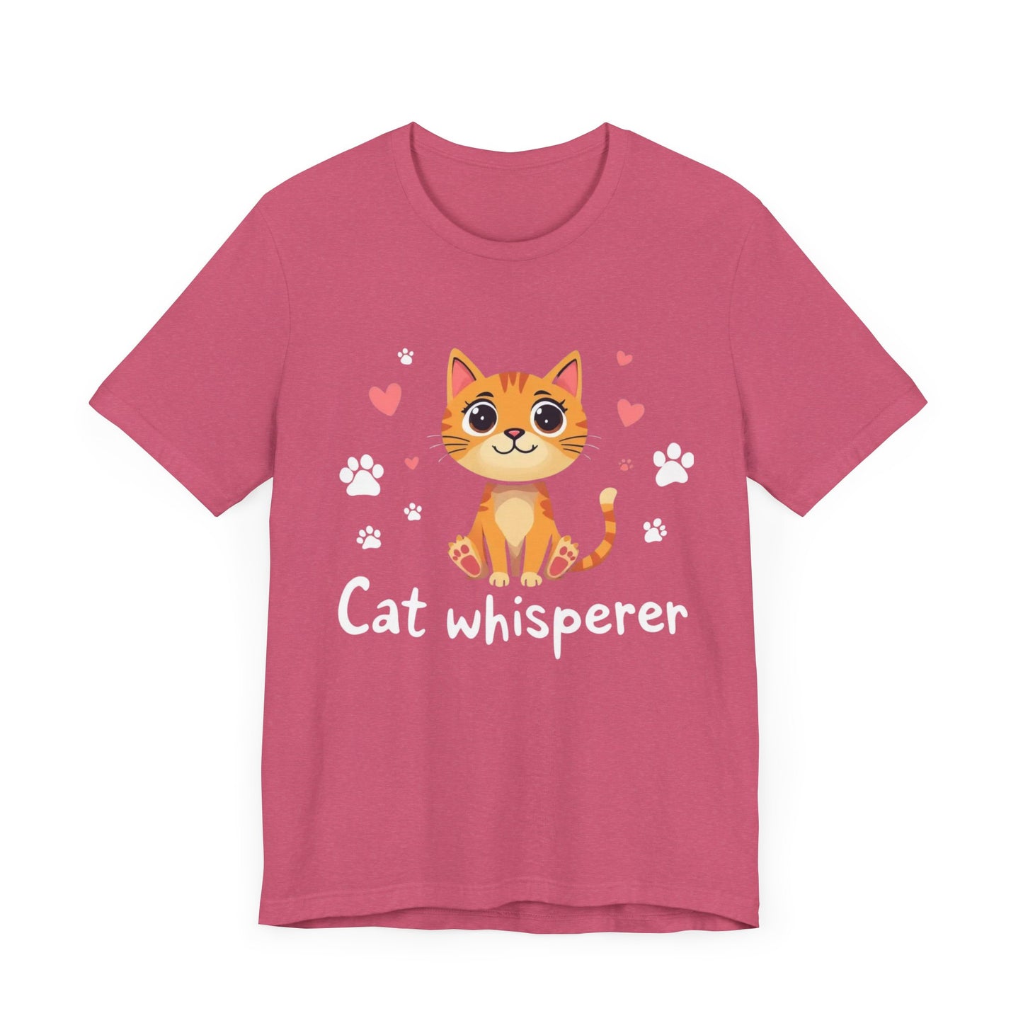 Cat Whisperer Unisex Jersey Short Sleeve Tee Cat Lover T-Shirt